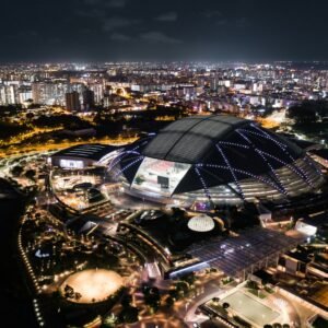 aerial photography of dome building